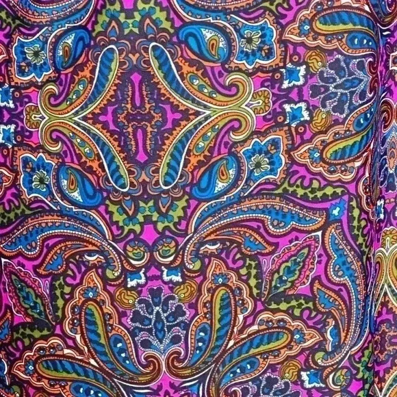 JUDE CONNALLY Beth Dress  Sleeveless Multicolor Paisley Sheath  Women’s S - Picture 5 of 7